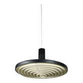 Mid-century industrial danish black pendant lamp, 1960s