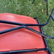 Set of 6 vintage red Fantasia chairs from the 1960s