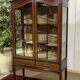 Vitrine anglaise en acajou fin XIXème