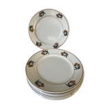 Nine dessert plates Moulin des loups - Hamage