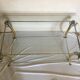 Vintage chrome and gold coffee table design 70-80