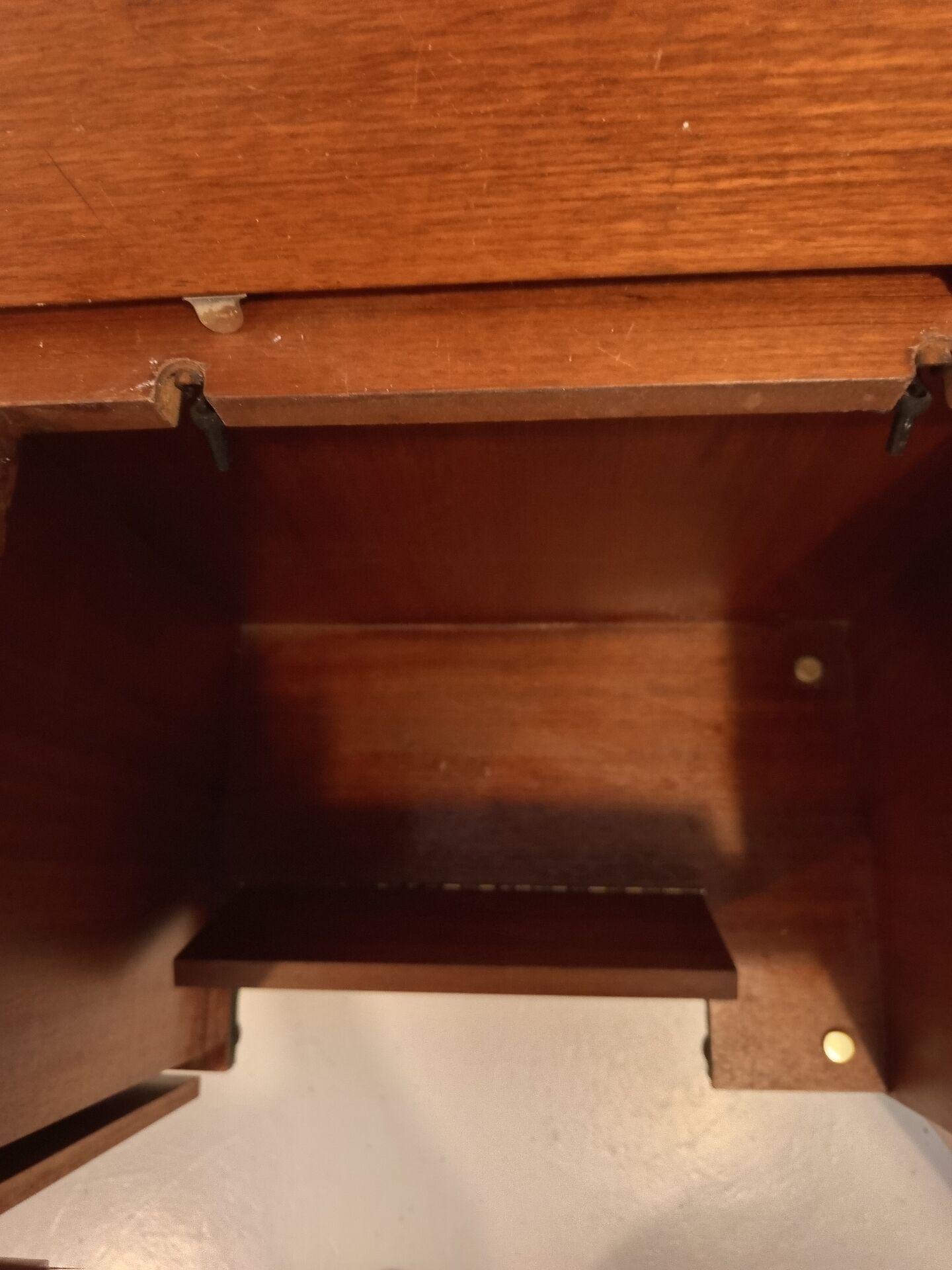 Antique sewing machine cabinet