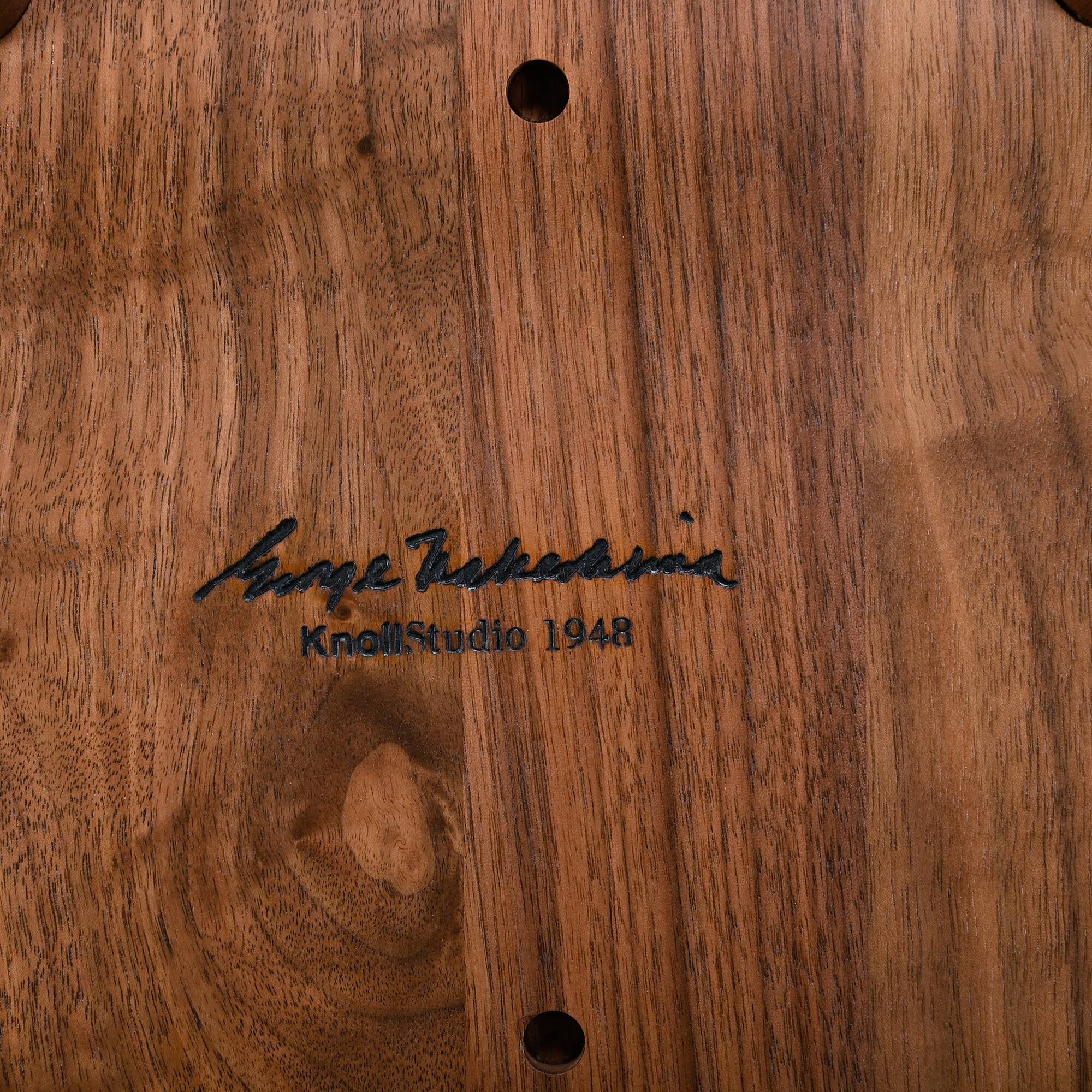 George Nakashima N19 Straight Chair in Walnut and Hickory for Knoll Studio