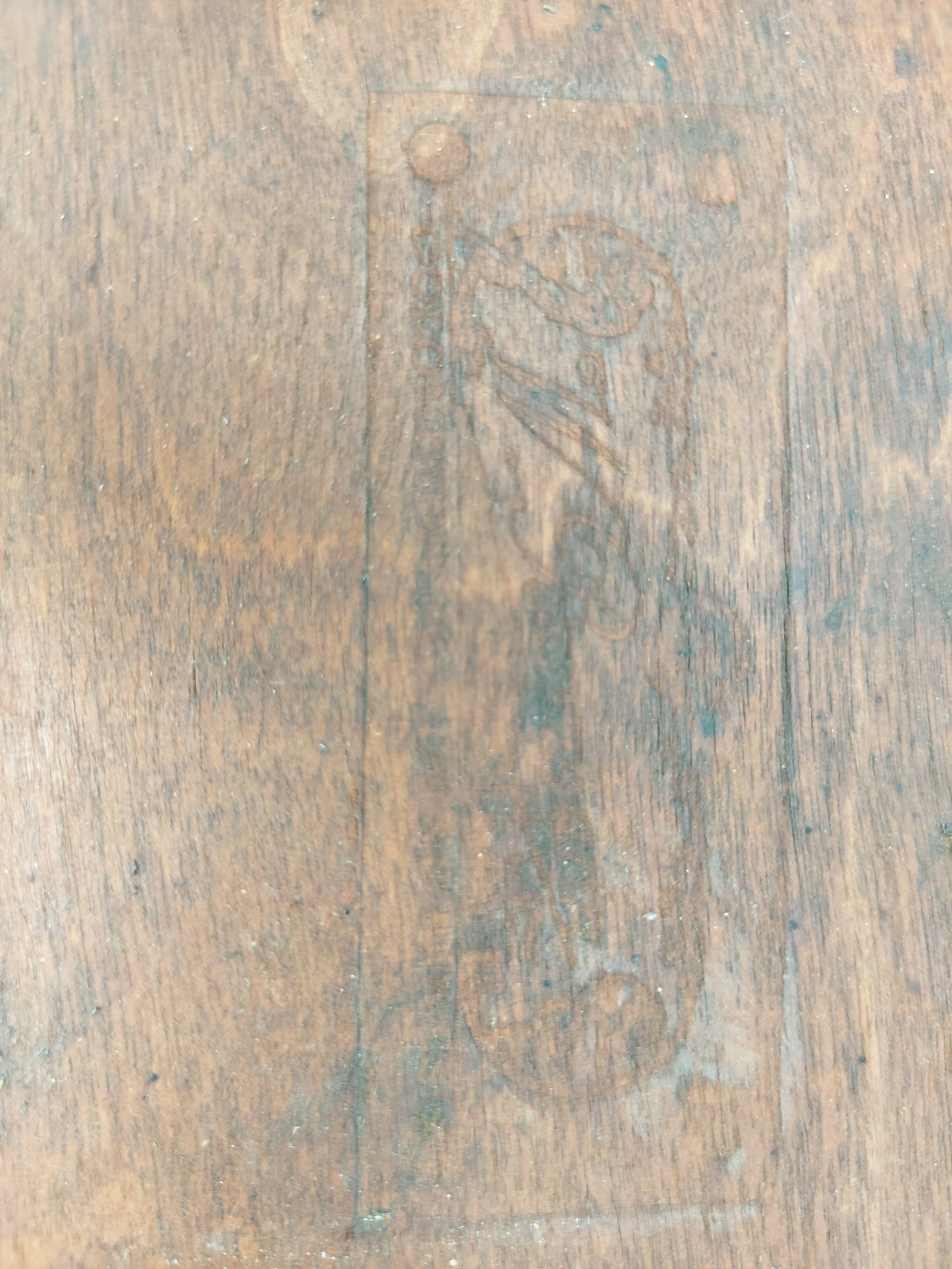 Table and 4 chairs bistrot Baumann vintage 1960s