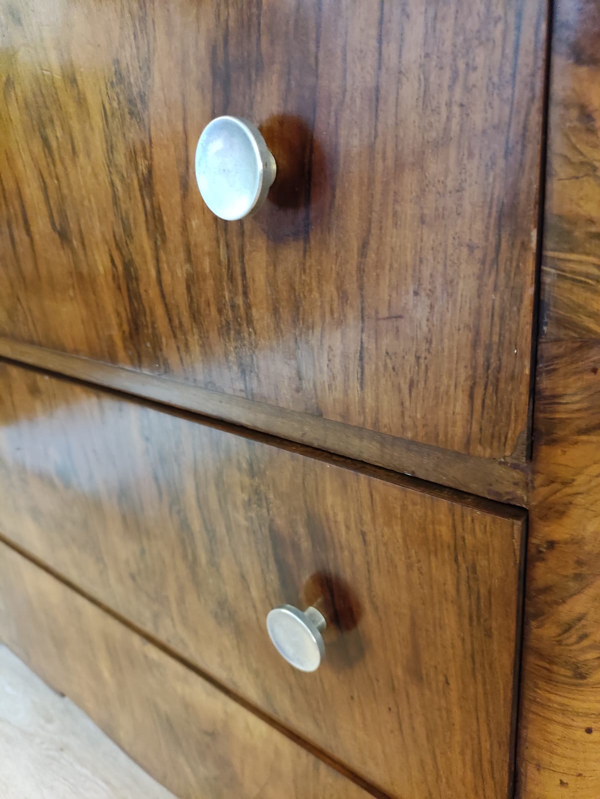 Art deco chest of drawers varnished 1920