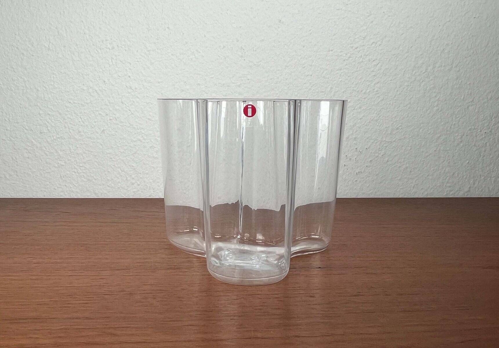 Mid-Century Modern Glass Vase by Alvar Aalto for Iittala, 1990s