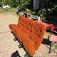 Fauteuils de cinéma orange 1970
