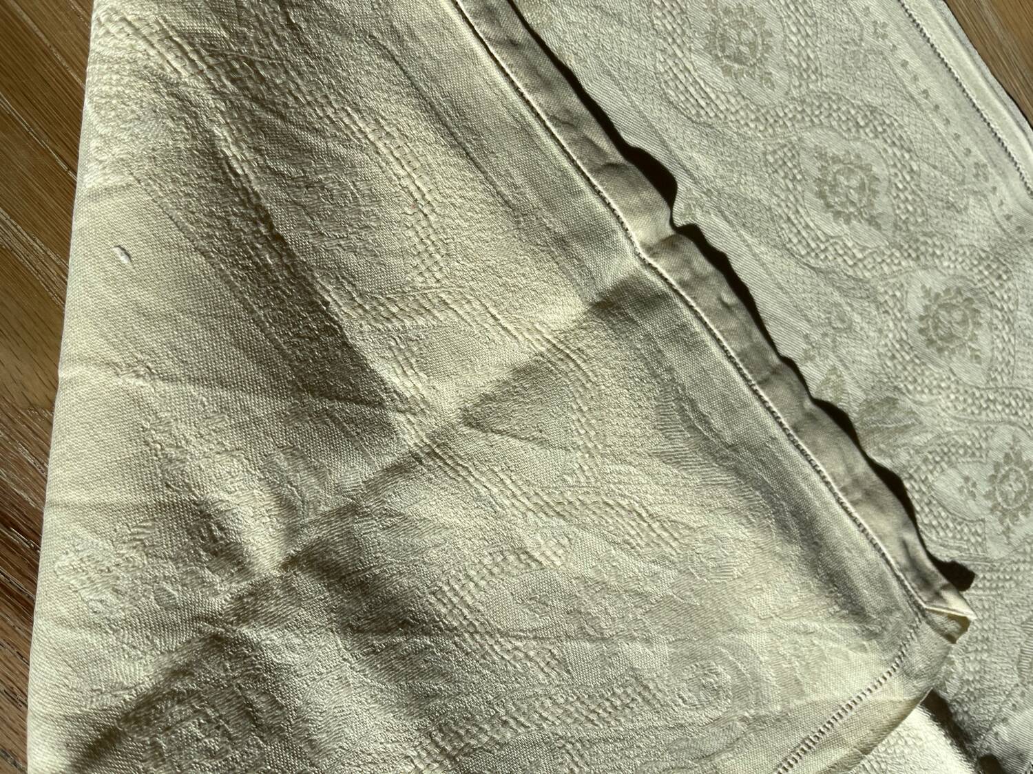 Lot of 6 old monogrammed table napkins