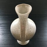 Cracked ivory amphora vase
