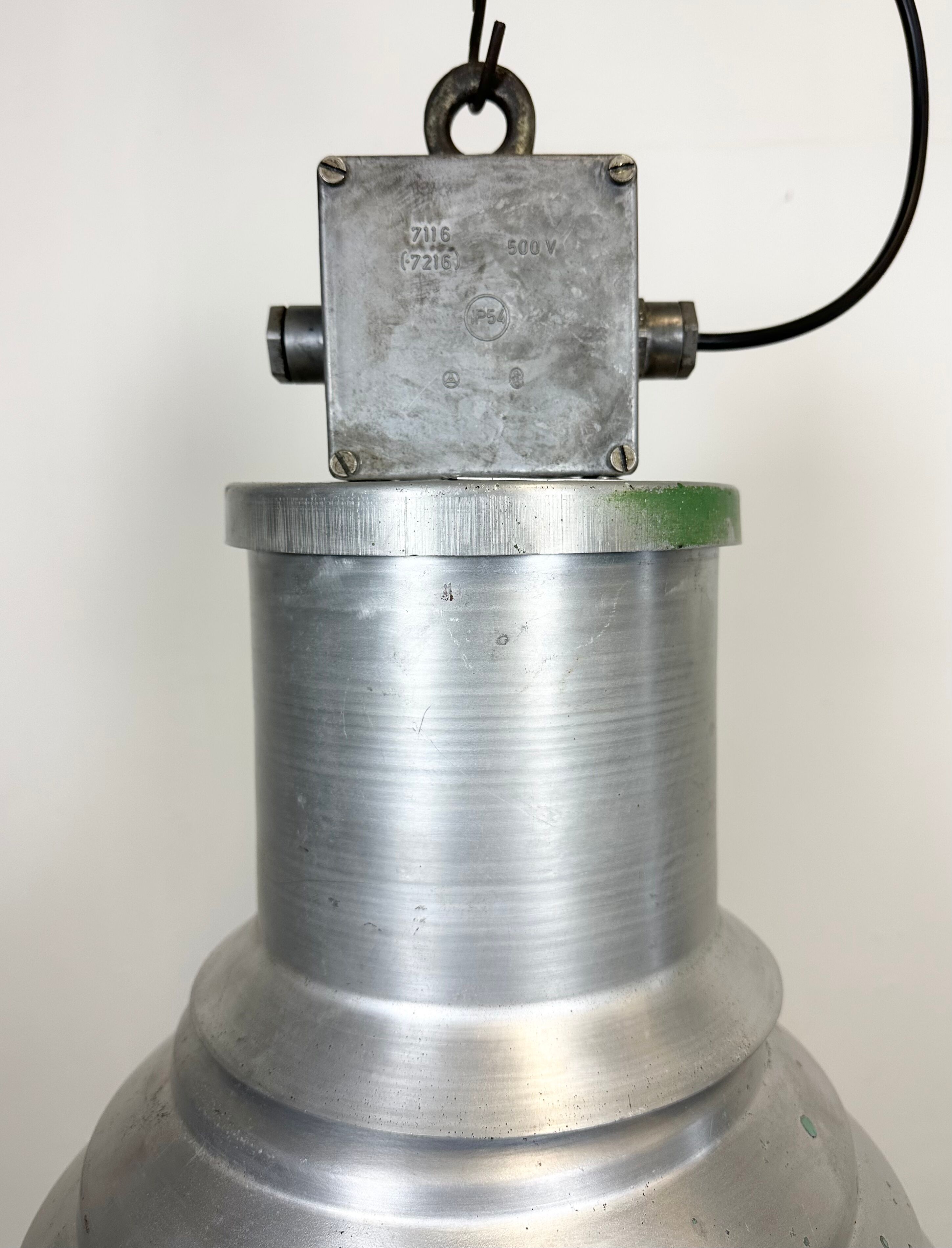 Large Industrial Aluminium Pendant Light from Elektrosvit, 1960s