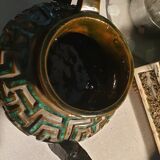 Terracotta teapot signed