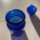 Cobalt blue apothecary bottle Belgian/Belgium/Antique blue bottles/B