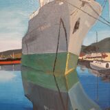 Huile sur toile "nostalgie grecque"