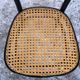 Bistrot wood & seat canned chair 70s vintage