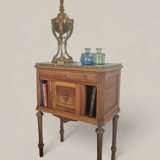 Walnut and green marble sideboard – Louis XVI style – Early 19th century