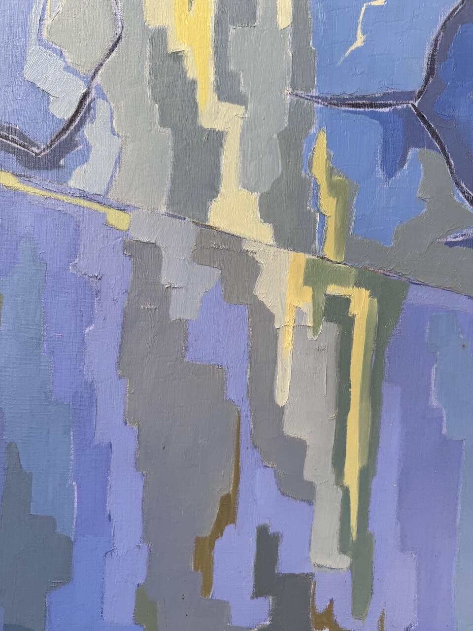 Saunière Audouze XL blue jar painting