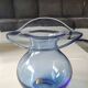 Bohemia Selection ball vase in handmade crystalline. Cobalt blue.