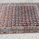 Tapis d'Orient Ancien Iran Afshar : 1,14 X 1,36 Mètres
