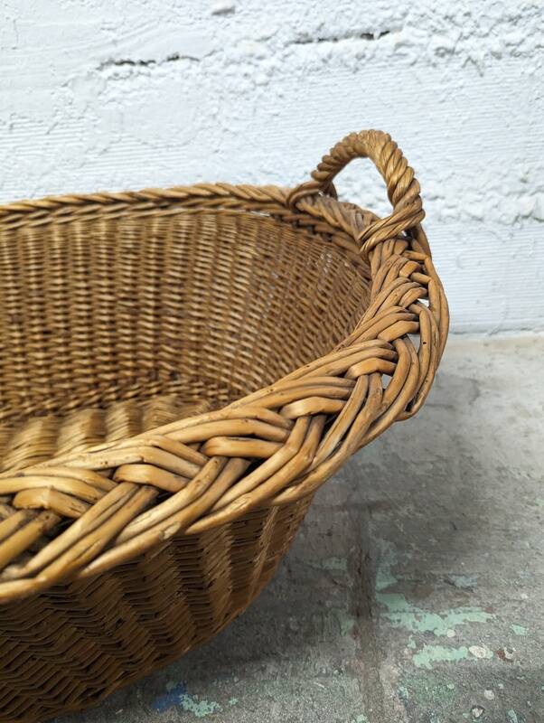 Large woven wicker basket