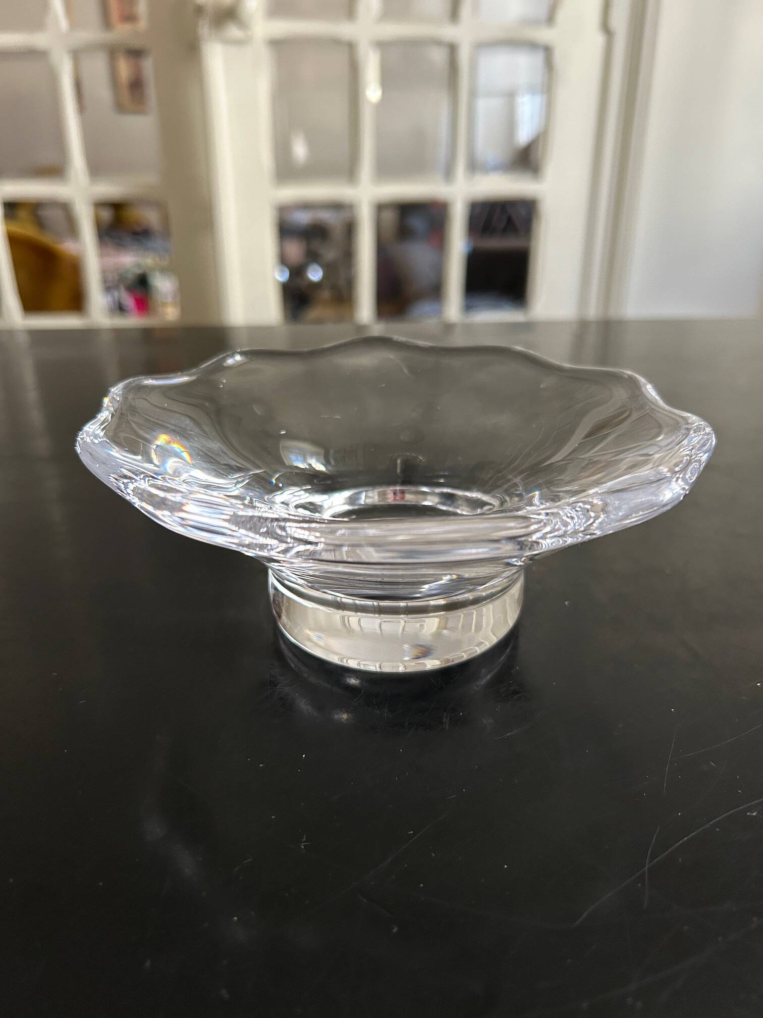 Crystal trinket tray