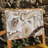 Yellow velvet Bridge armchair