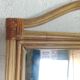 Rattan mirror and leather 100x60