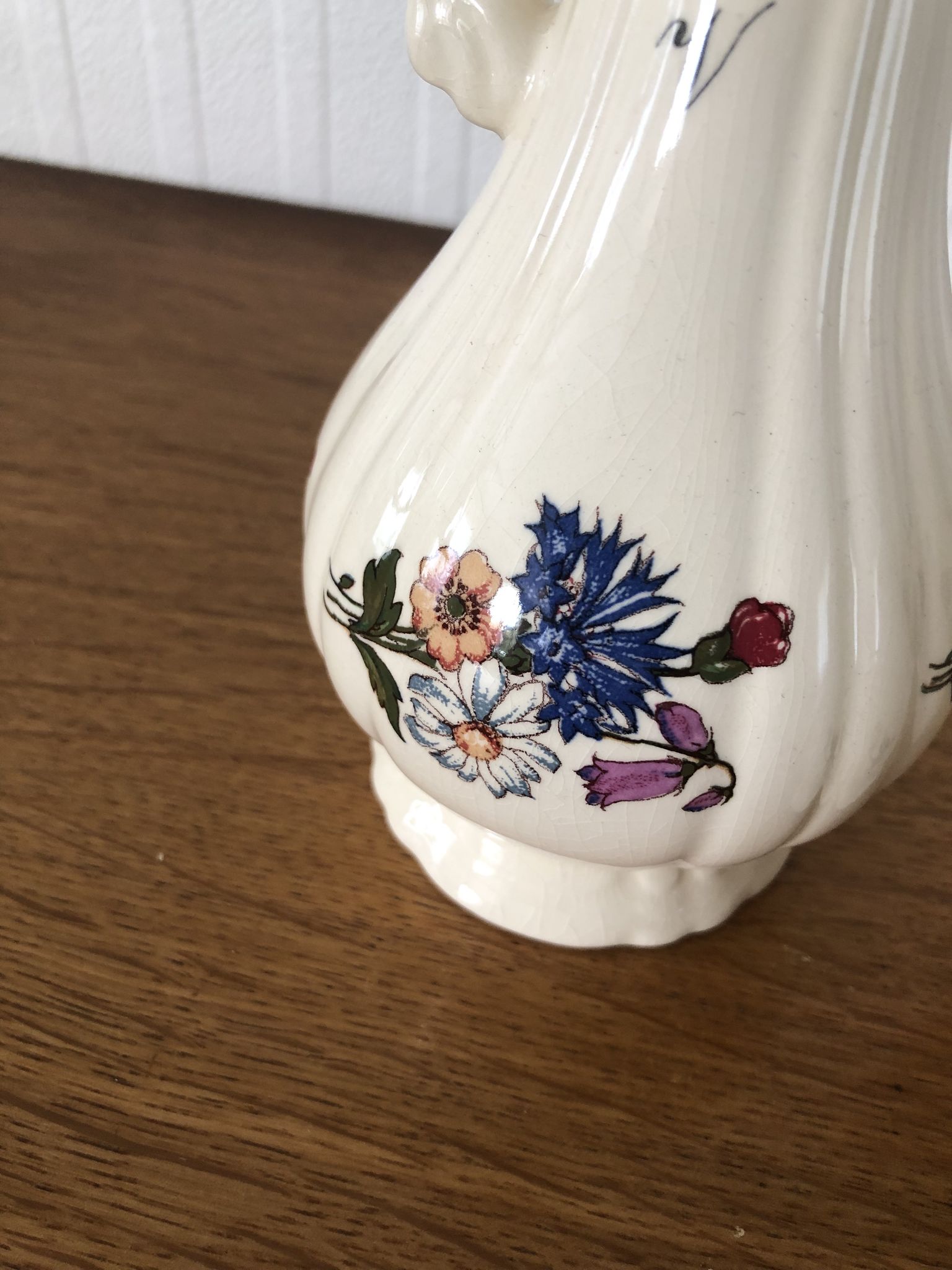 Housewife oil vinegar and salt porcelain Sarreguemines
