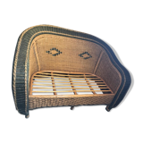 2-seat rattan bench