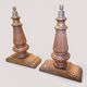 Set of 3 lamp bases in piano feet - Louis XVI style