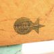 Large vintage 1950's "stella" school bench with backrest, adult height