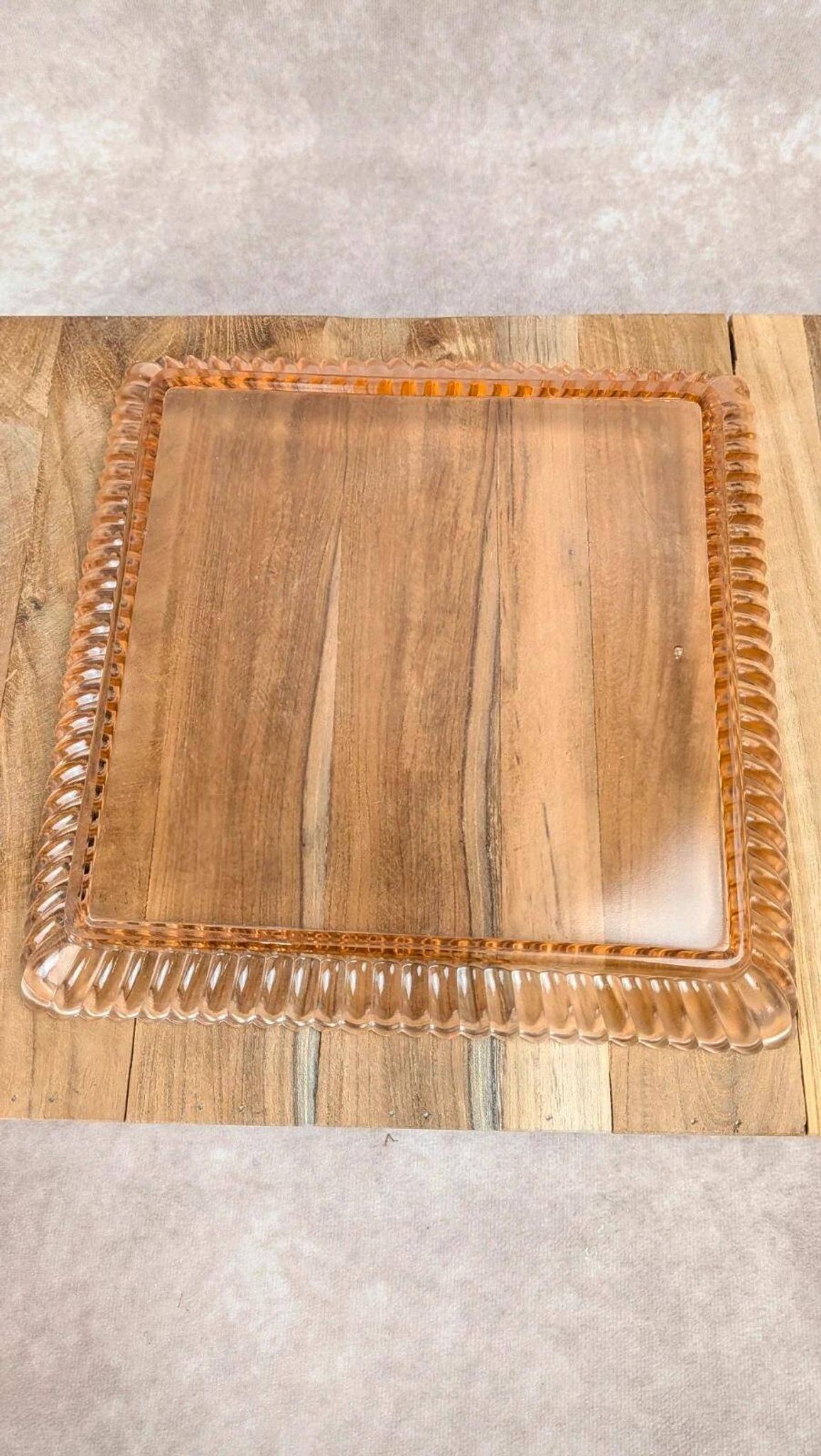 Plateau Portieux rose + 6 verres assortis