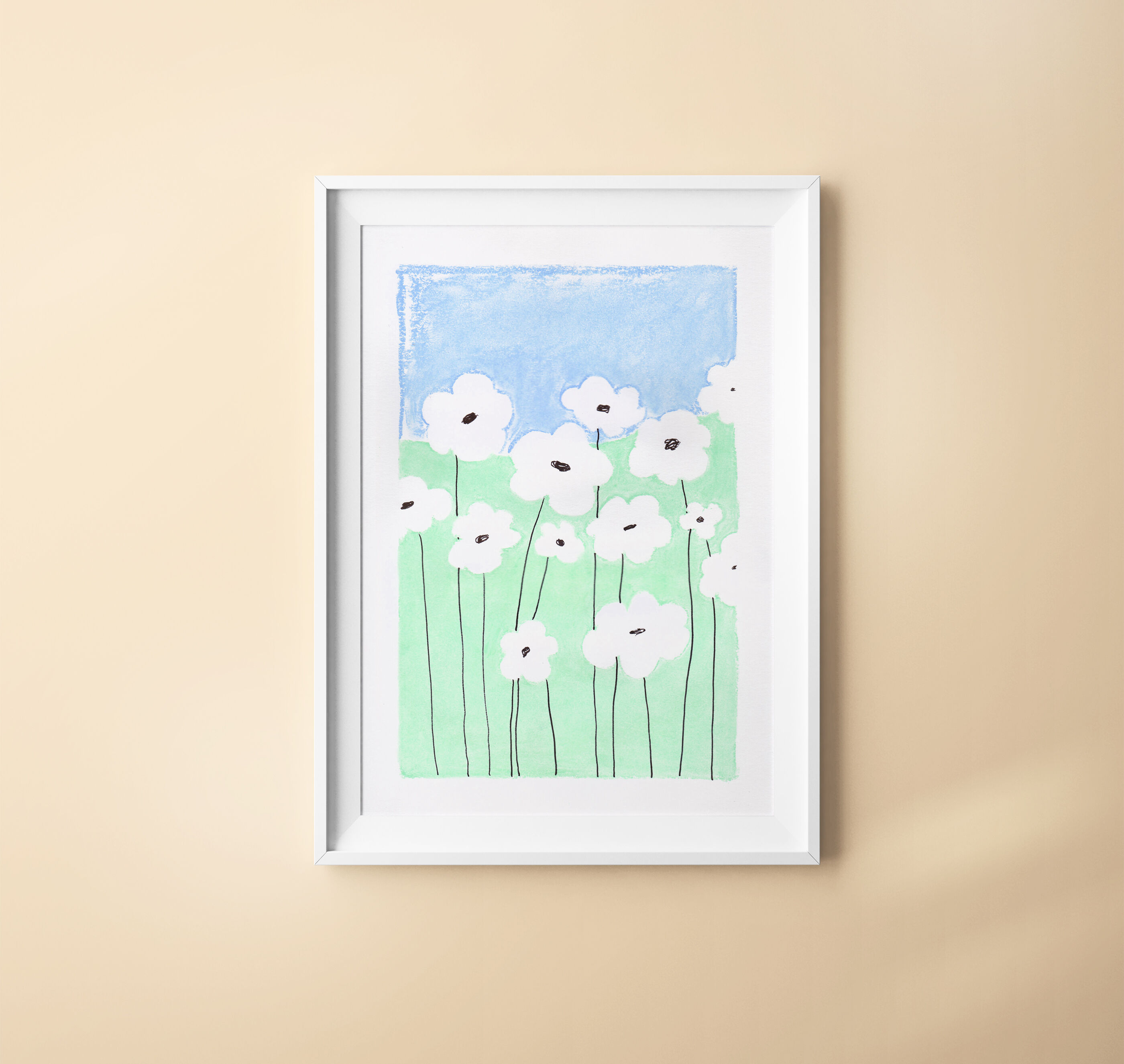 Flower Field No.1 - Original Drawing