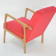 Fauteuil kadr framboise