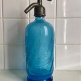 Siphon blue old cooler of Teil (Ardèche)