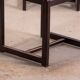 Italian beech and boucle dining chairs