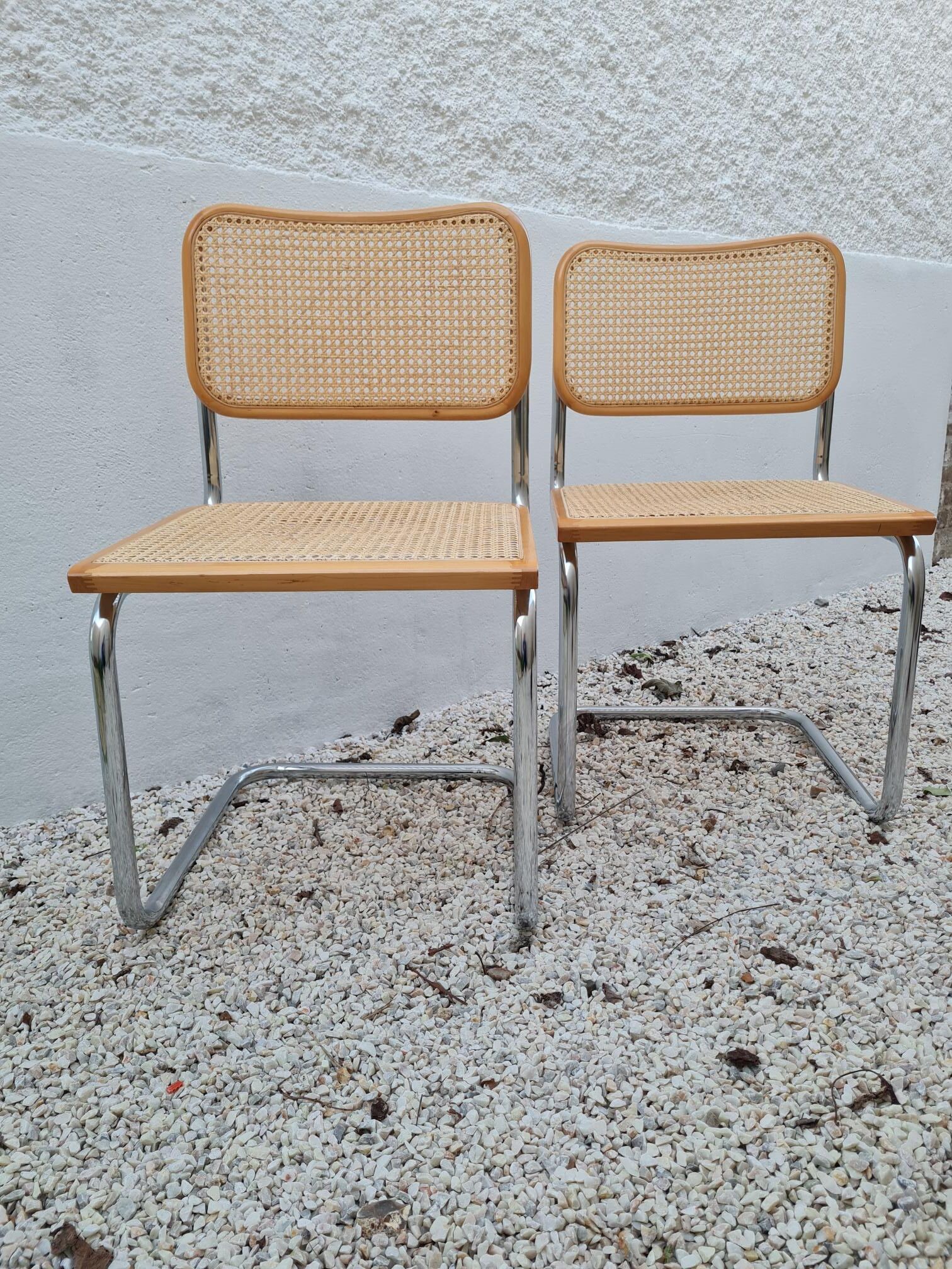 Pair of chairs B32 by Marcel Breuer
