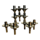 Bougeoirs modulables de métal chromés par Nagel & Stoffi . Set de 4