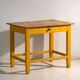 Antique painted pine kitchen table – Central Europe, circa 1920