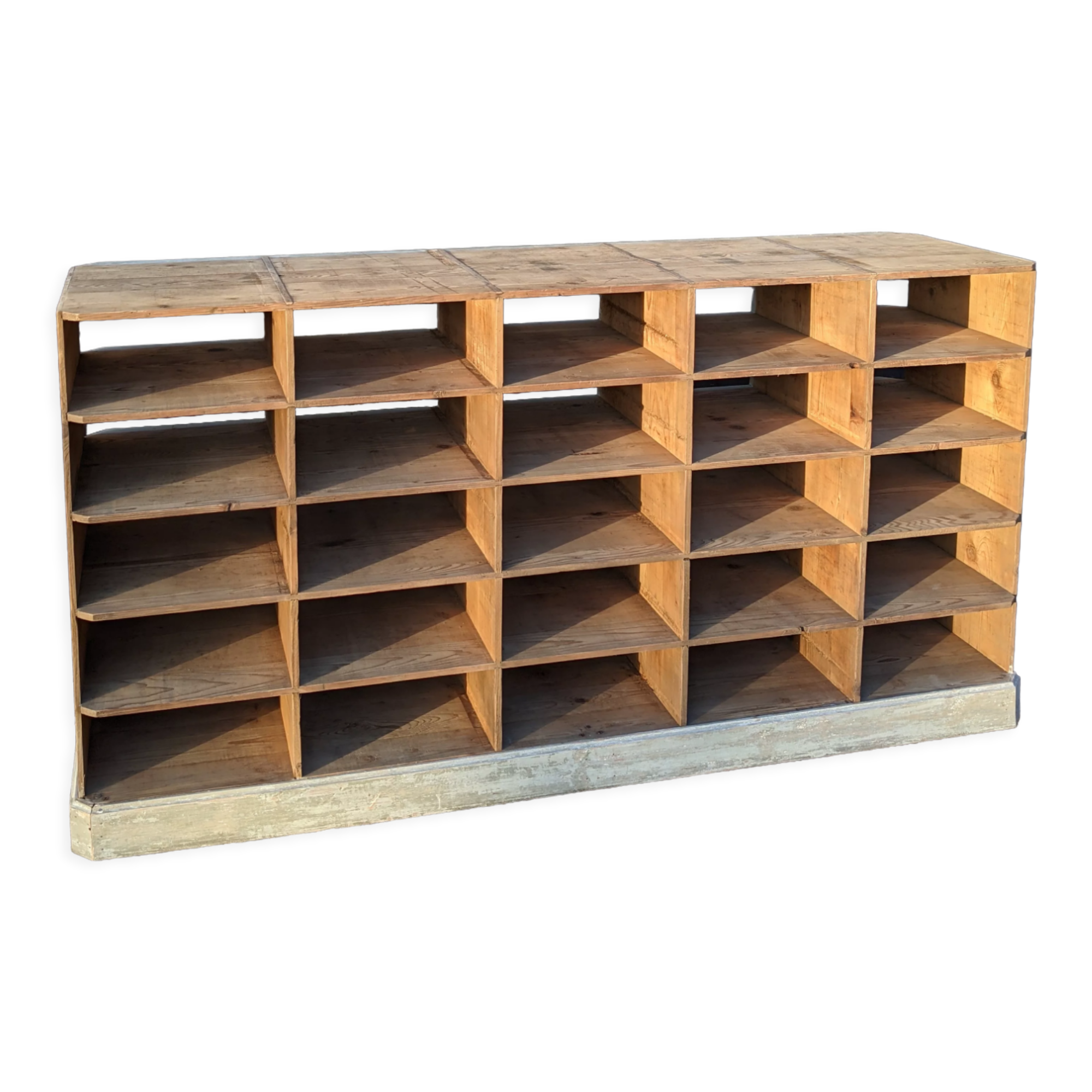 Wooden locker cabinet