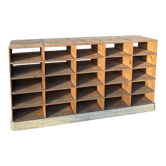 Wooden locker cabinet