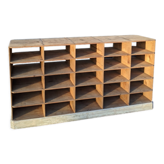 Wooden locker cabinet