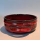Red ceramic pieces by Gérard Hoffman (1917/1965).