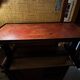 Table basse acajou et cuir  XIX eme