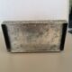 Old box in chiseled silver metal