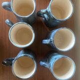 Set of 6 mugs by Jacques Pouchain