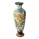 Grand vase floral multicolore en porcelaine Royal Gouda Porcelain Zuid Holland