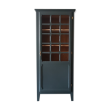 Vintage wooden wardrobe in deep blue