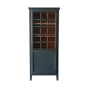 Vintage wooden wardrobe in deep blue