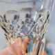 5 old glasses 1930 Verrerie Doyen Belgium model Lido faceted