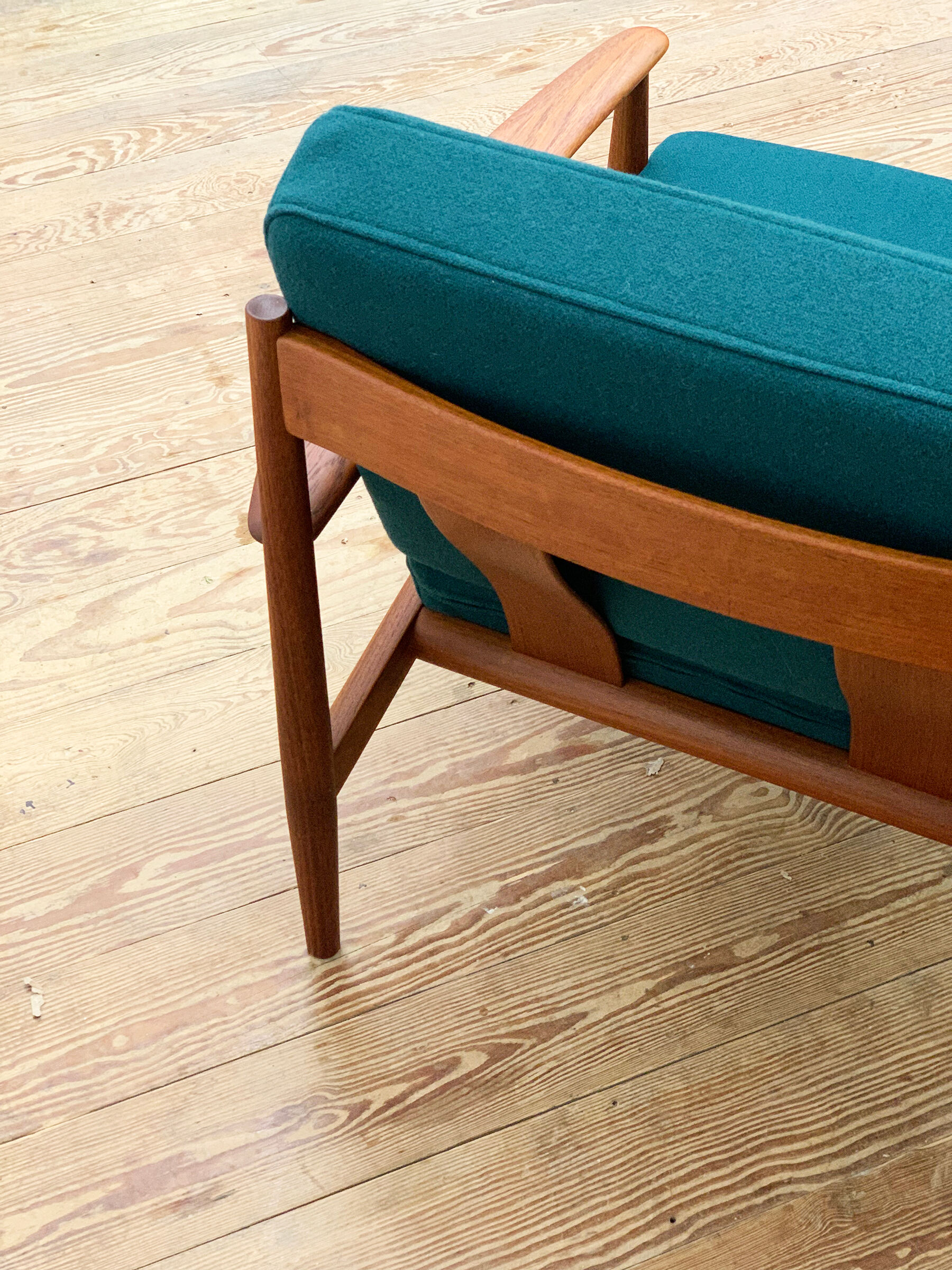 Mid Century Modern Teak armchair or easy chair by Grete Jalk for France & Son, Danish Design, 1950er